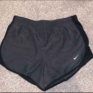 Nike Girls Black/Dark Grey Athletic Shorts
